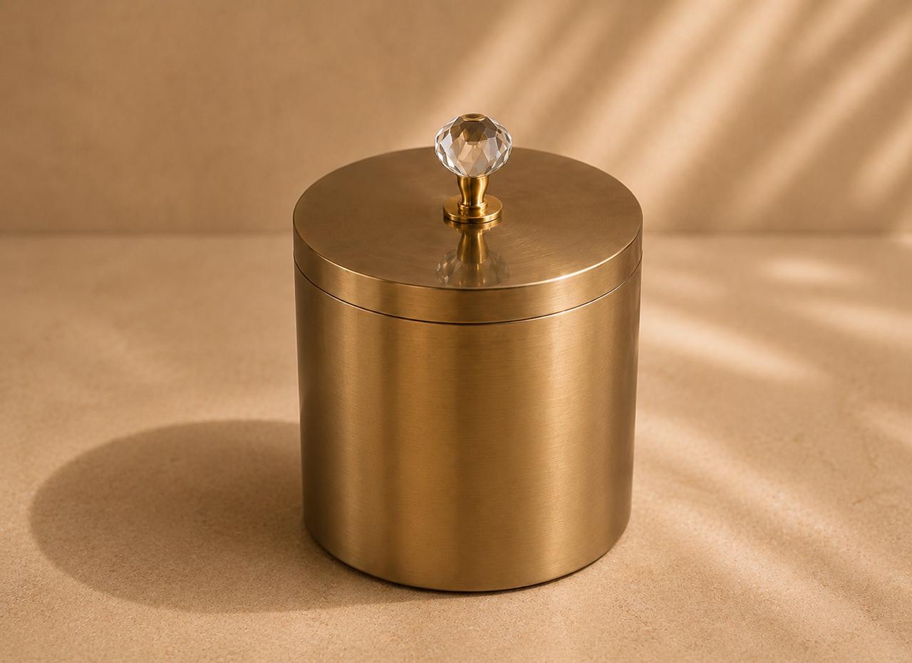 DIamond Knob Cylinder Jar
